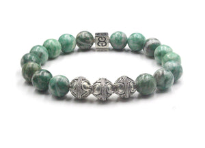 Qinghai Jade and Sterling Silver