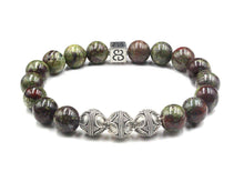 Load image into Gallery viewer, Dragon Bloodstone and Sterling Silver