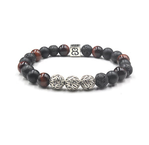 Red Tiger's Eye, Onyx, and Lava