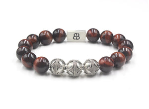 Red Tiger's Eye and Silver