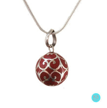 Load image into Gallery viewer, Sterling Silver Harmony Ball Necklace, Angel Caller, Chime Ball, Bola Necklace, Bola Ball, Harmony Bola, Bali Harmony Necklace, Bola